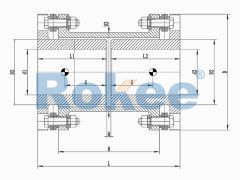 RLARD Membrane Couplings,RLARD Double Shaft Sleeve Reverse-mounting Diaphragm Coupling