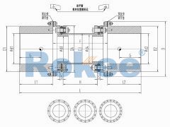 RLQF Membrane Couplings,RLQF Flange Type Quick Installation Diaphragm Coupling